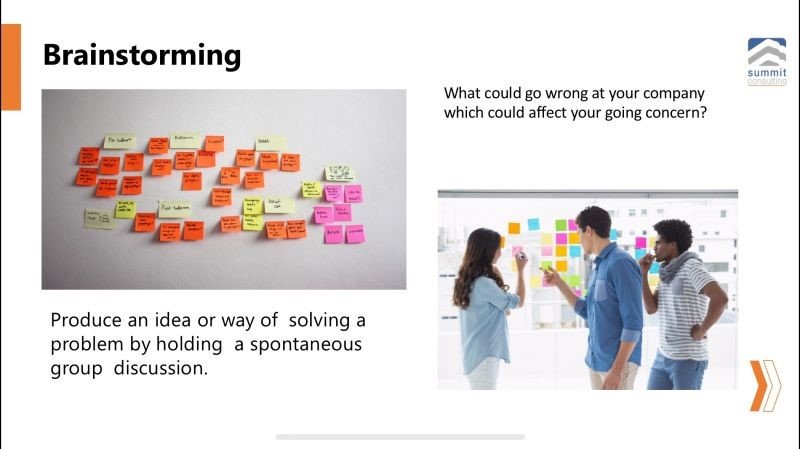 Tool 1 of 31 Risk Assessment Tools per ISO 31010 (Brainstorming)
